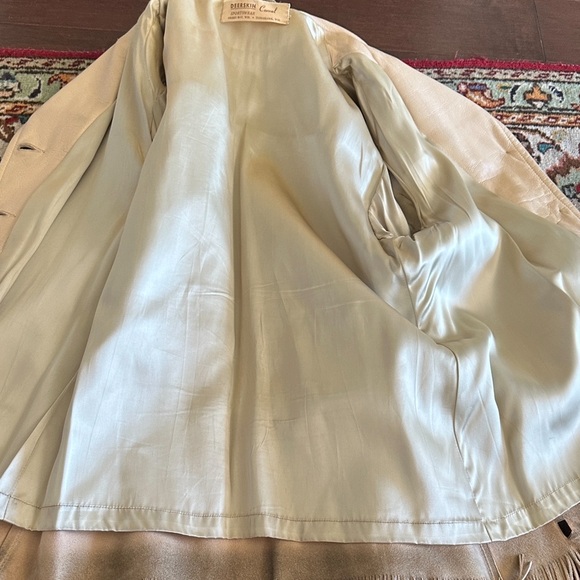 Vintage 1950 Western Fringed Deerskin Leather  Coat Size 8  Berlin Wisconsin - Picture 6 of 16